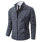 Leon | Strickpullover mit Reißverschluss und Taillierung